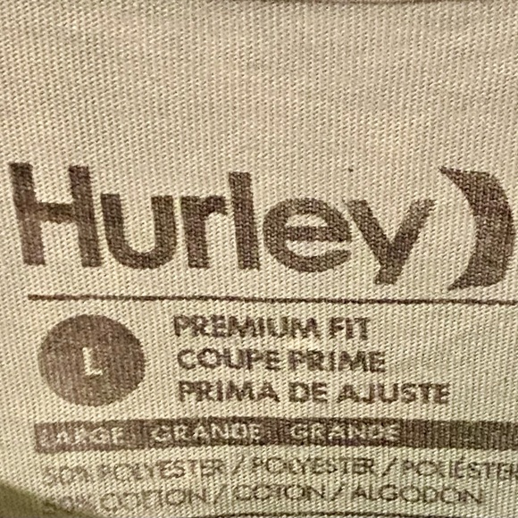 2 HURLEY MENS LARGE CREW T SHIRTS BLACK NWOT GREEN VTG BROKE IN P 21 L 30 GREAT - Picture 5 of 6